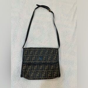 Authentic Fendi monogram cross body bag